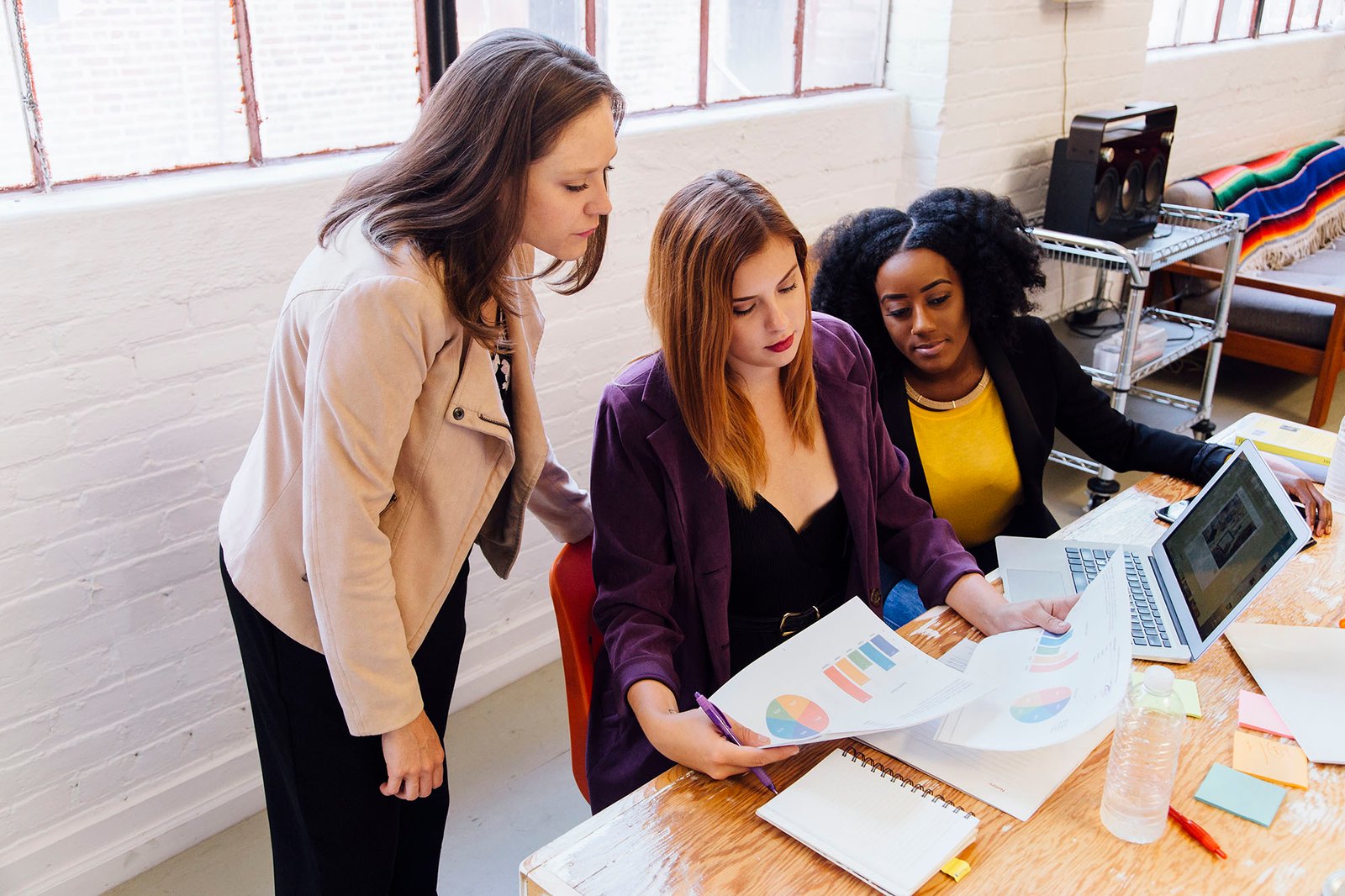 Marketing professionals collaborating on a campaign